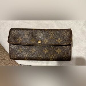 Louis Vuitton Textured Brown Leather Accessory